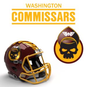 Washington Commissars 40K NFL Logo