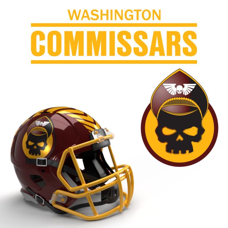 Washington Commissars 40K NFL Logo by Casey Landreth 