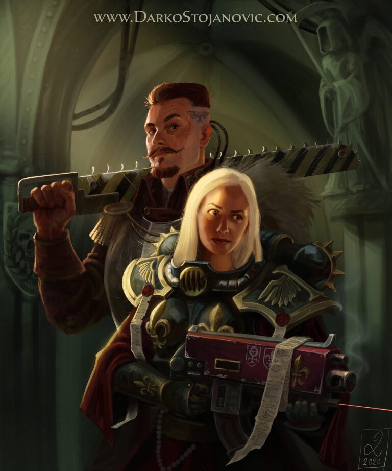 Exploring the Space Hulk by Darko Stojanović 