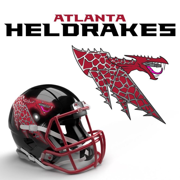 Atlanta Heldrakes 40K NFL Logo by Casey Landreth 