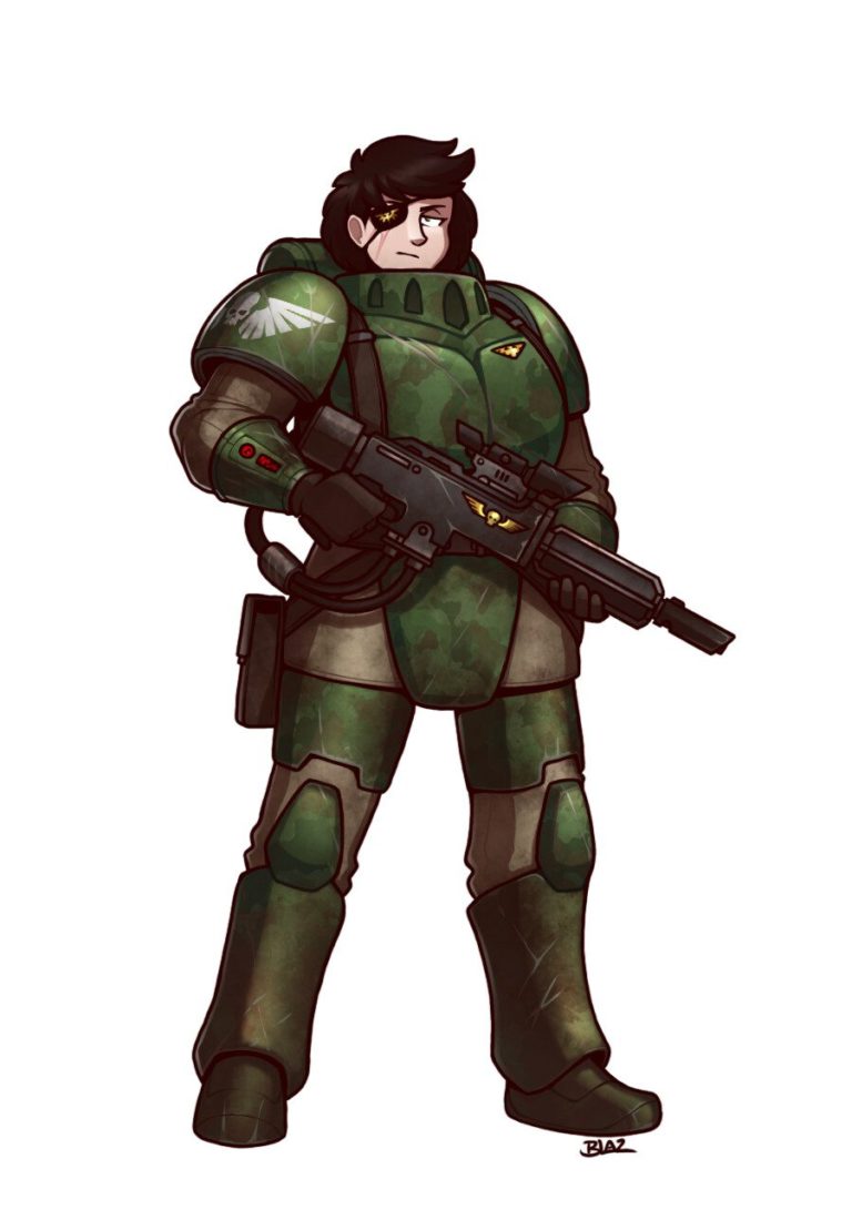 Kasrkin Guardswoman by Taylor Schmidt 