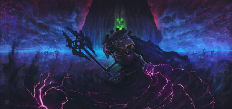 Necron Lord by Dmitrii Ustinov 