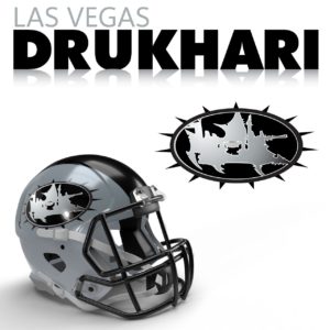 Las Vegas Drukhari 40K NFL Logo