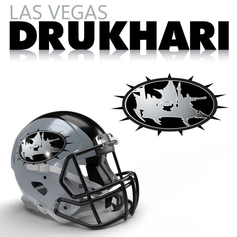 Las Vegas Drukhari 40K NFL Logo by Casey Landreth 