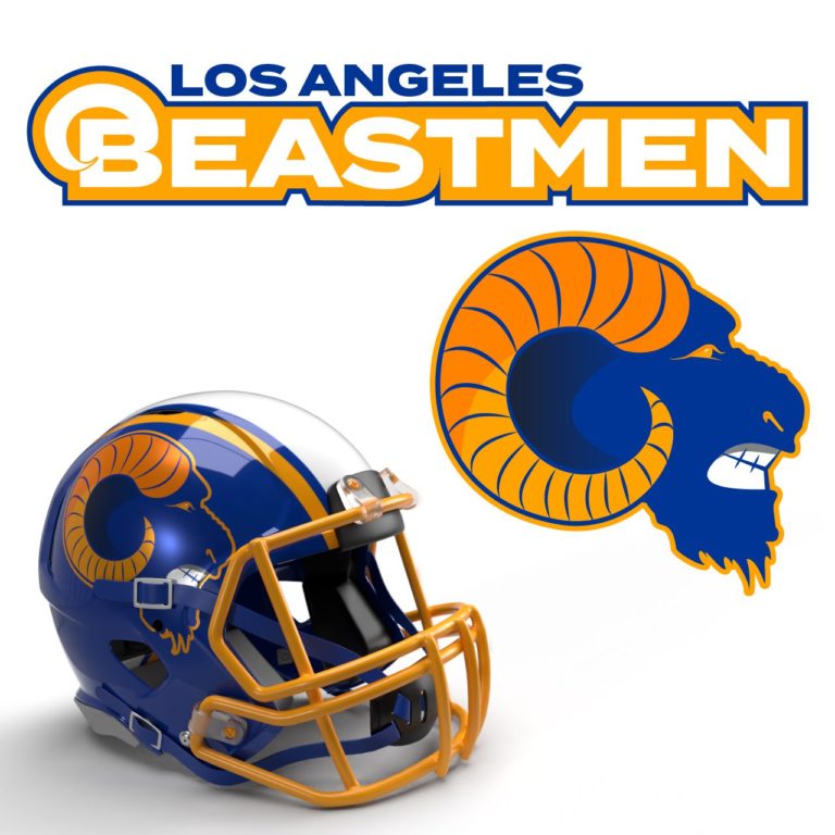 Los Angeles Beastmen 40K NFL Logo by Casey Landreth 