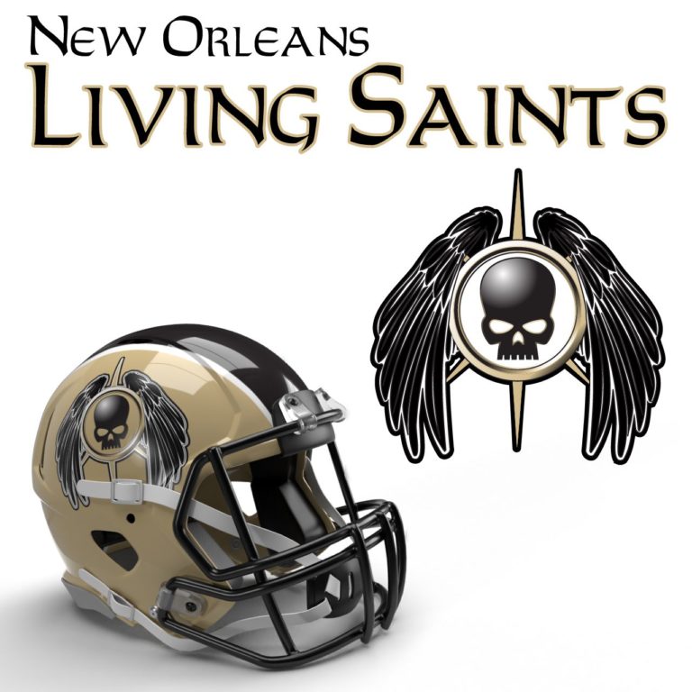 New Orleans Living Saints 40K NFL Logo by Casey Landreth 