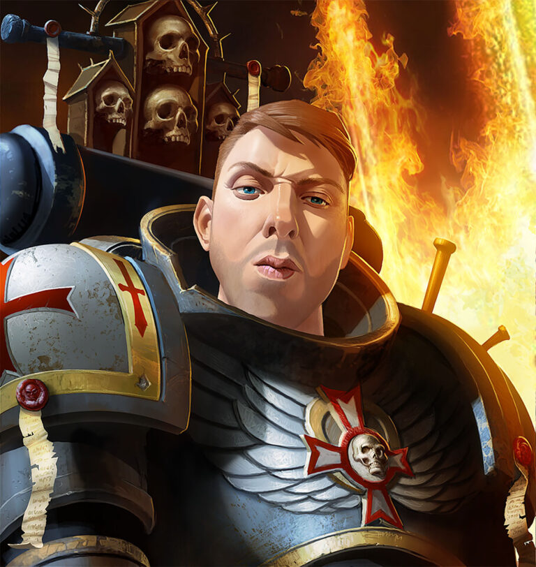 Space Marine Portrait by Serhei Trukhan