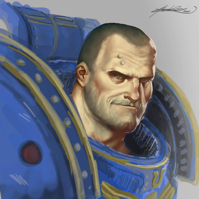 Ultramarine Portrait by Alessandro Boer