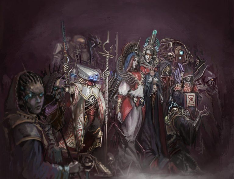 Adeptus Mechanicus Council by Nictanova 