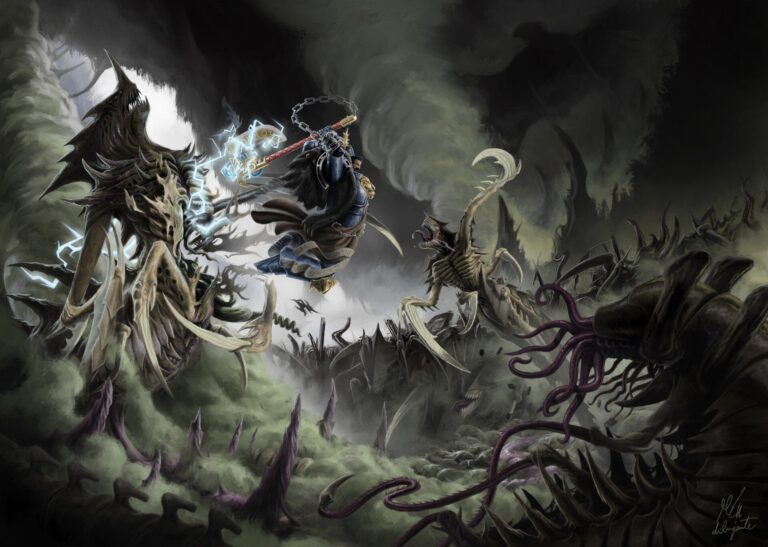 Black Lion vs Tyranids by MC dibujante 