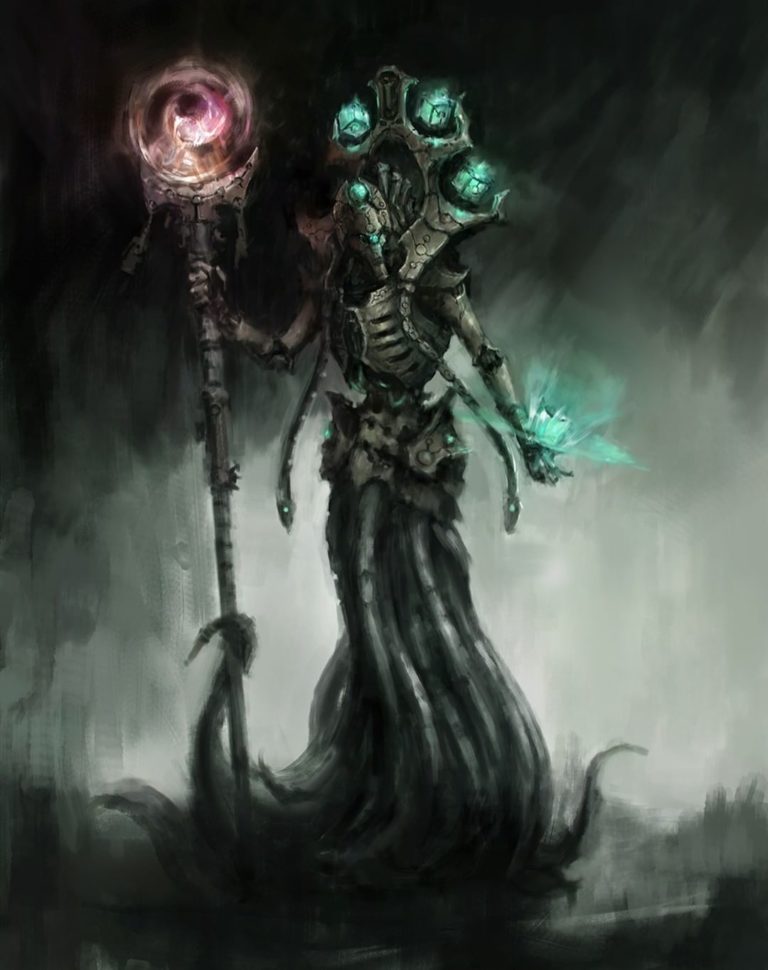 Necron Chronomancer by Dmitry Brushray 