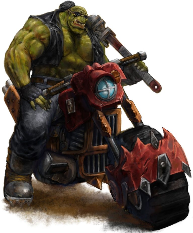 Ork Warbiker by Frost Llamzon 