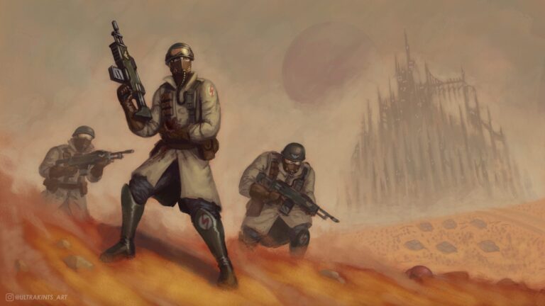 Steel Legion at Armageddon War by Javier Quintana 