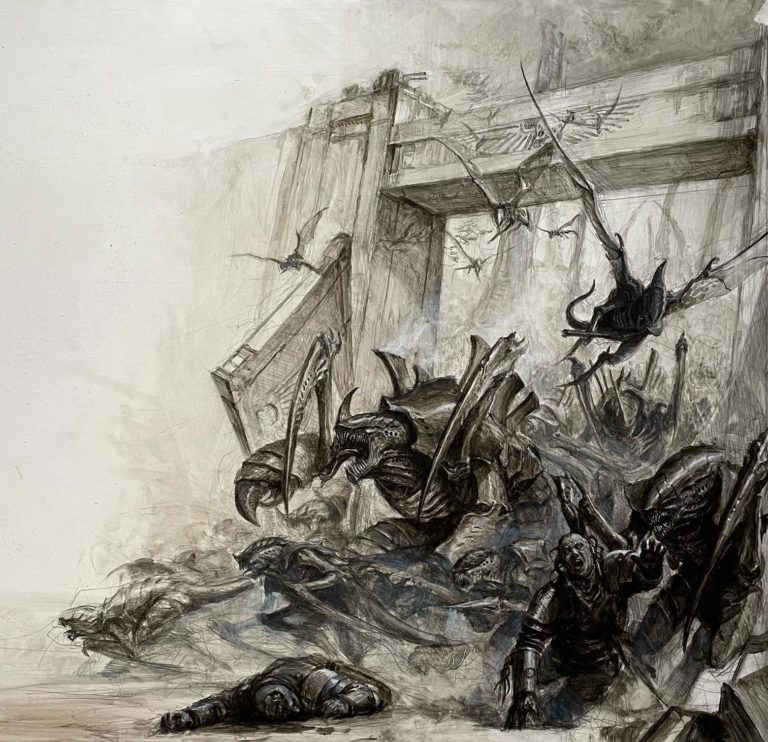 Tyranids by Karl Kopinski 