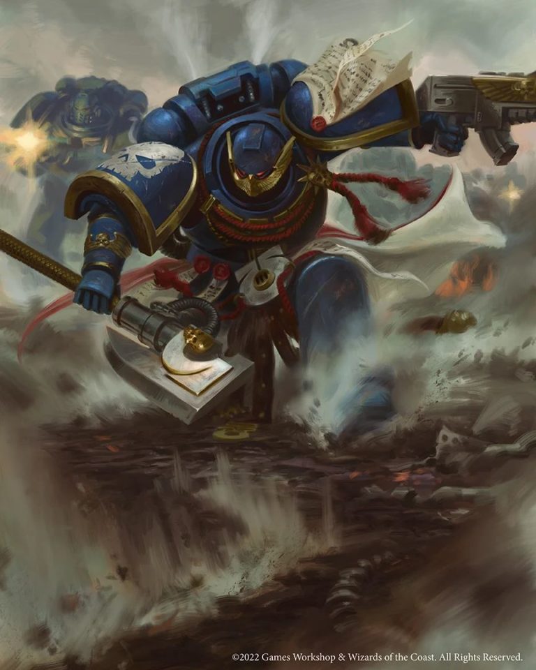Ultramarines Honour Guard by Jake Murray