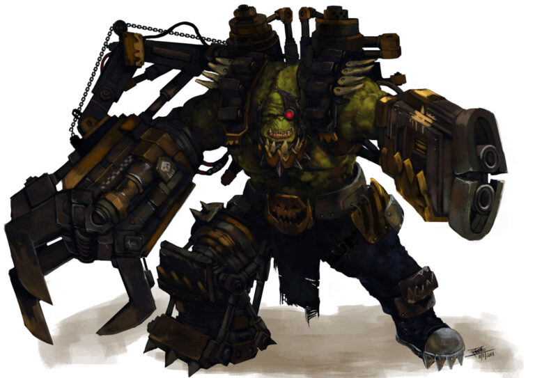 Warboss Broznog Skul’Kullektah by Frost Llamzon 