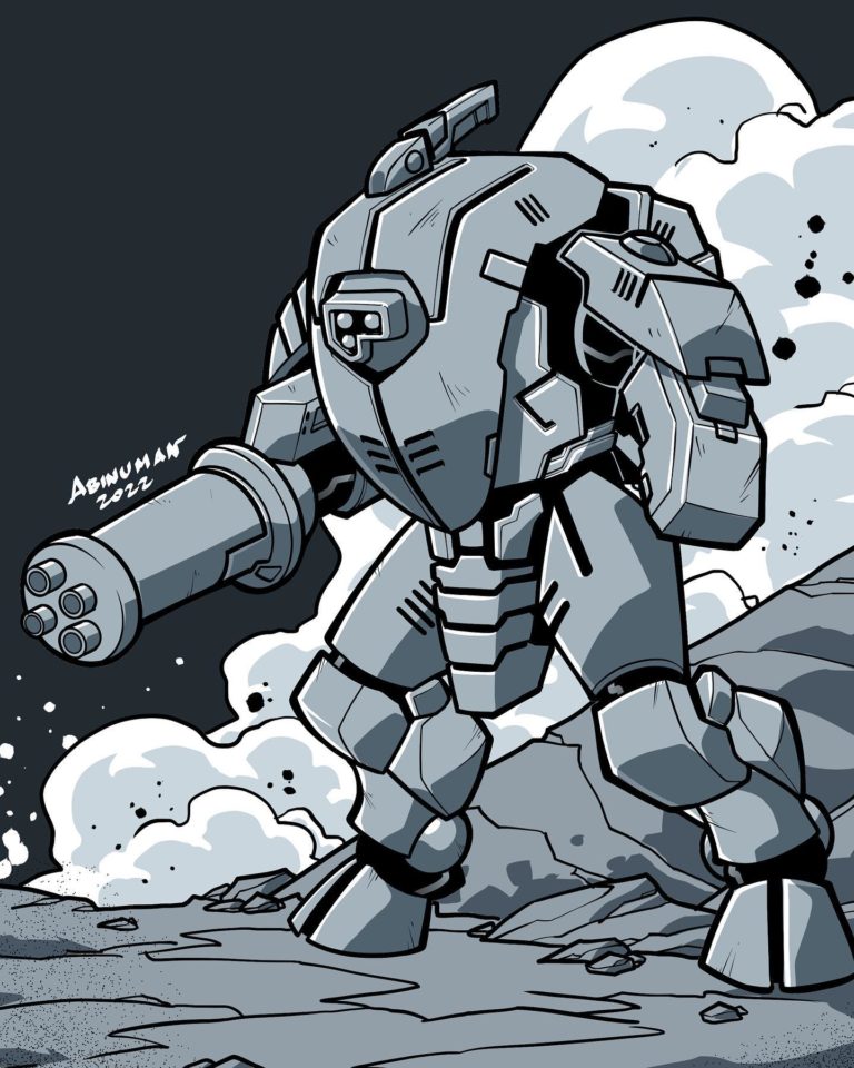 T’au Battlesuit by Judd Abinuman 