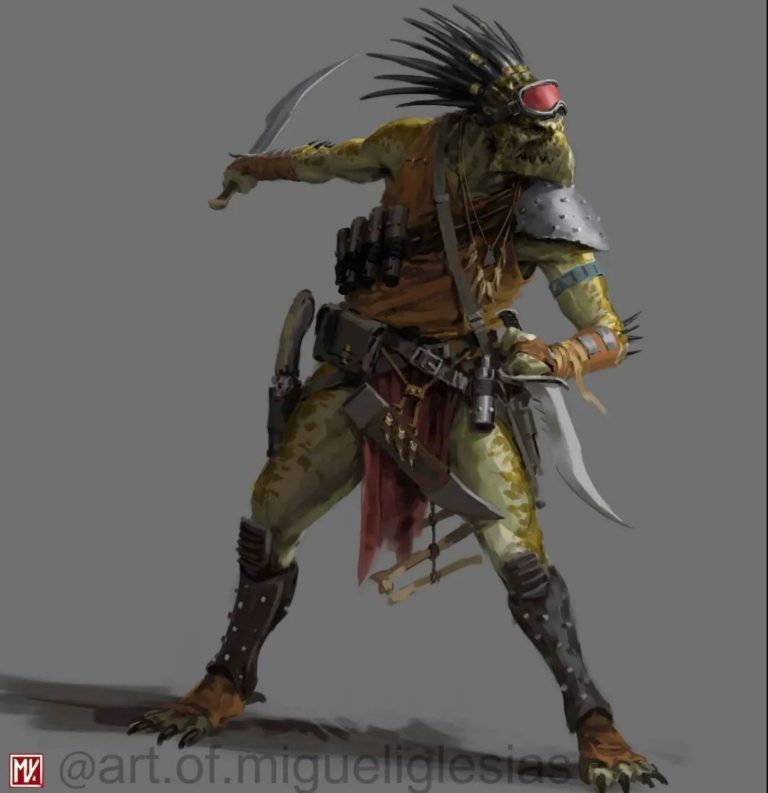 Kroot Warrior by Miguel Iglesias 