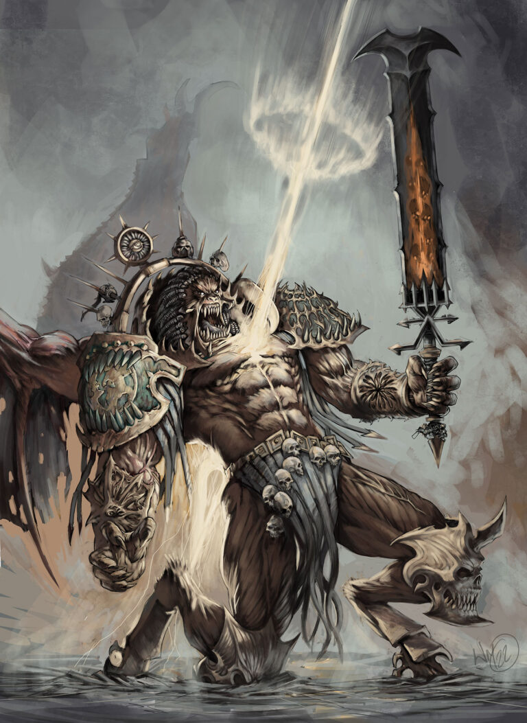 Deamon Angron by William Deamon Angron by William