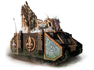 Warhammer 40K Exorcist Tanks Artwork