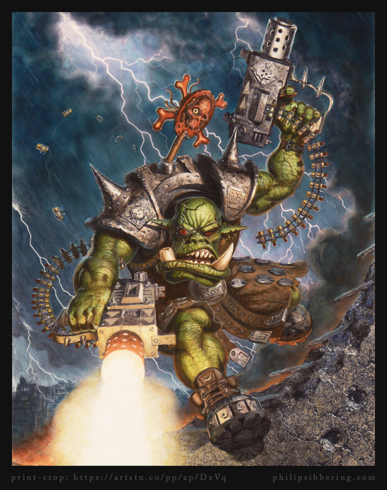 Jumpin’ Jack Orc by Philip Sibbering 