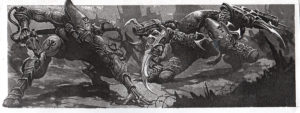 Warp Spider & Striking Scorpion by Karl Kopinski