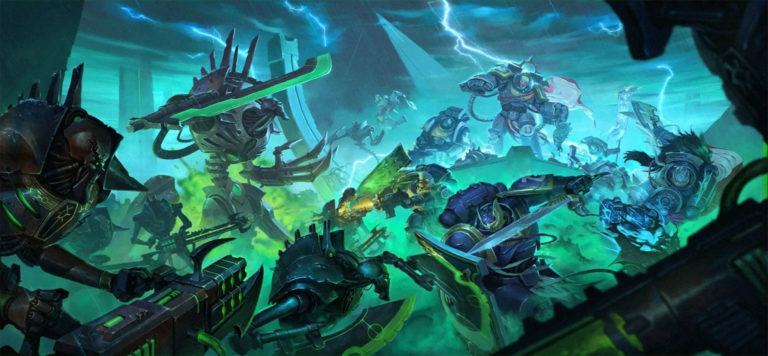Marneus Calgar and his Honor Guard by Martin Roca 