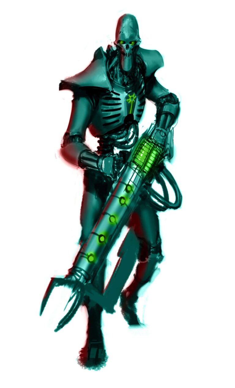 Necron Warrior by George Earl Abalayan 