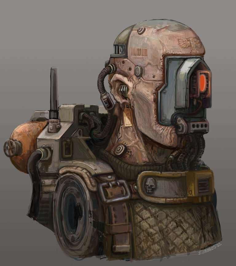 Servitor Bust by Thomas Mack 