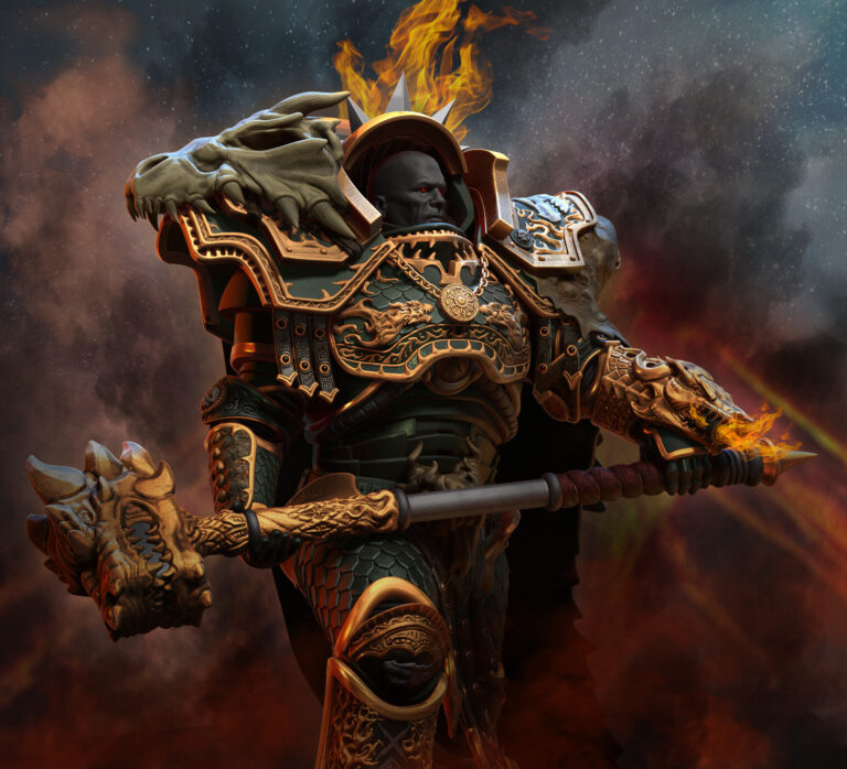 The Primarch Vulkan by Ramiz Askerov 