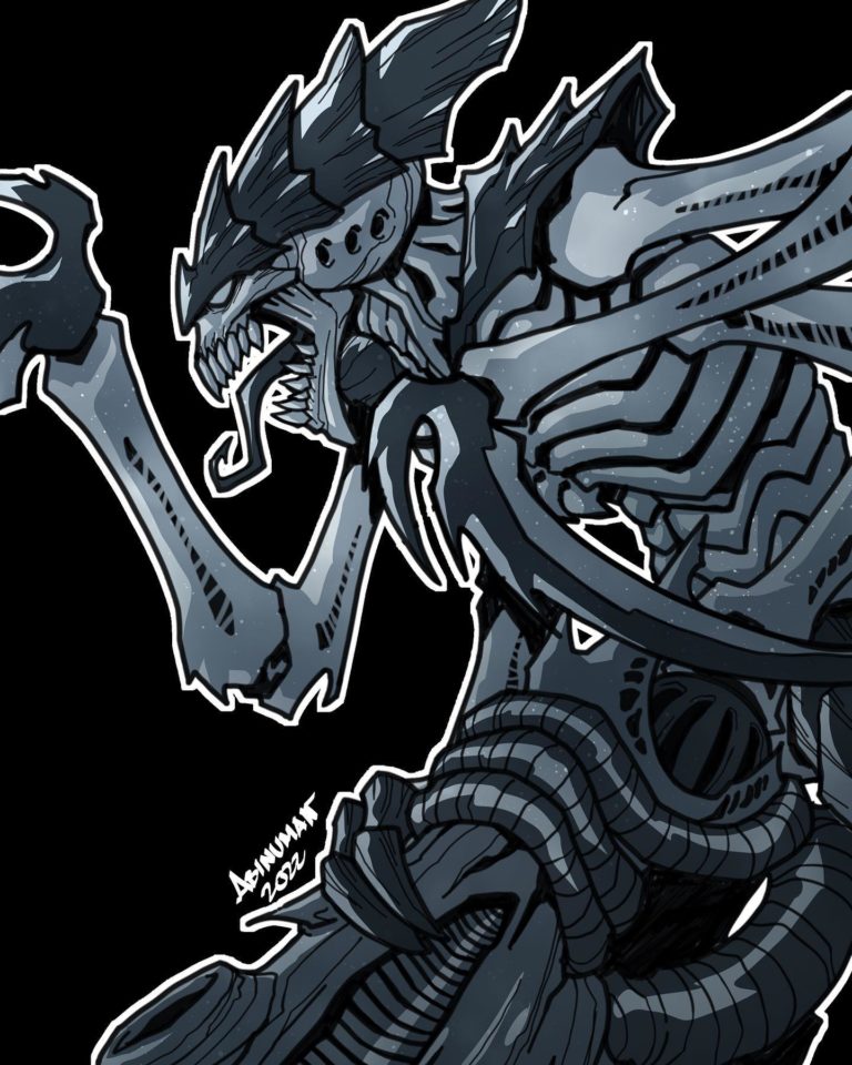 Tyranid Warrior by Judd Abinuman 