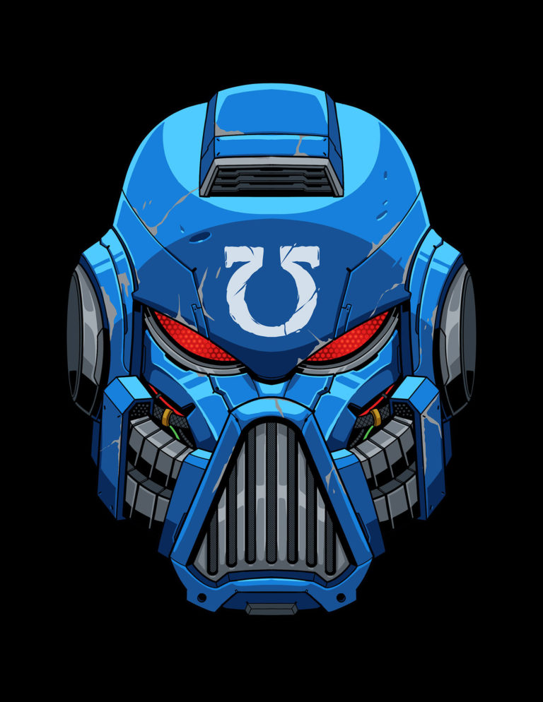 Ultramarines Helmet by Aldrin Ajes 