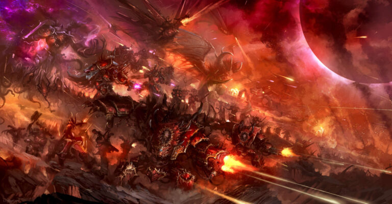 Chaos Space Marines by Pedro Sena 