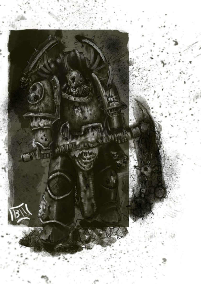 Extra Rotten Plague Marine by Blighted Hollow 