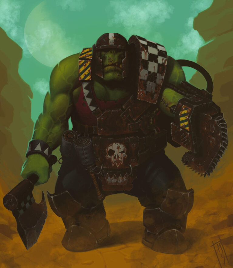 Ork Nob by Mirko Scattolin 
