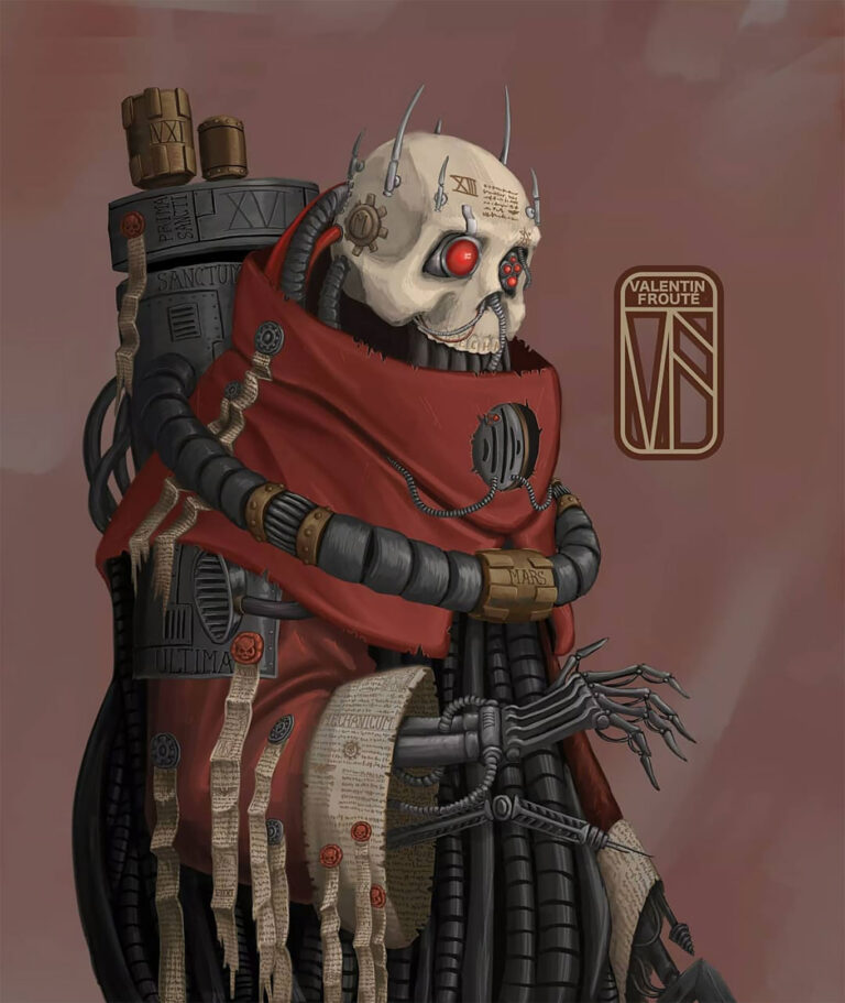 Serviteur du Dieu Machine by Valentin Frouté 