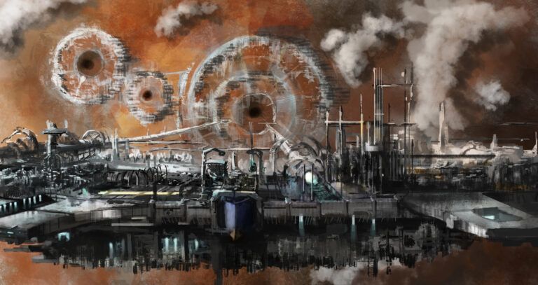 Great Shipyard of Mars by Damir Šnajder 