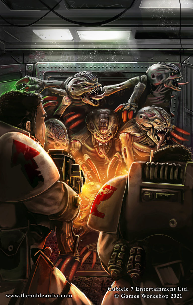 Absolvers vs Genestealers by Jamie Noble Frier 