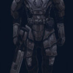 Grimdark Fire Warrior by Tom Parke