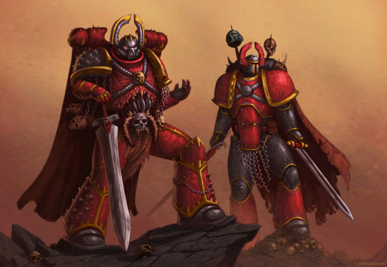 Khorne Space Marines by Javier Quintana 