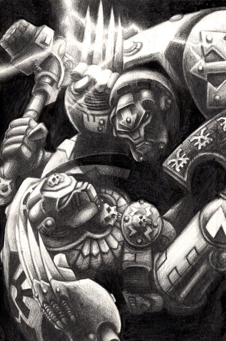 Thunder Hammer vs Lightning Claws by Mark Gibbons 