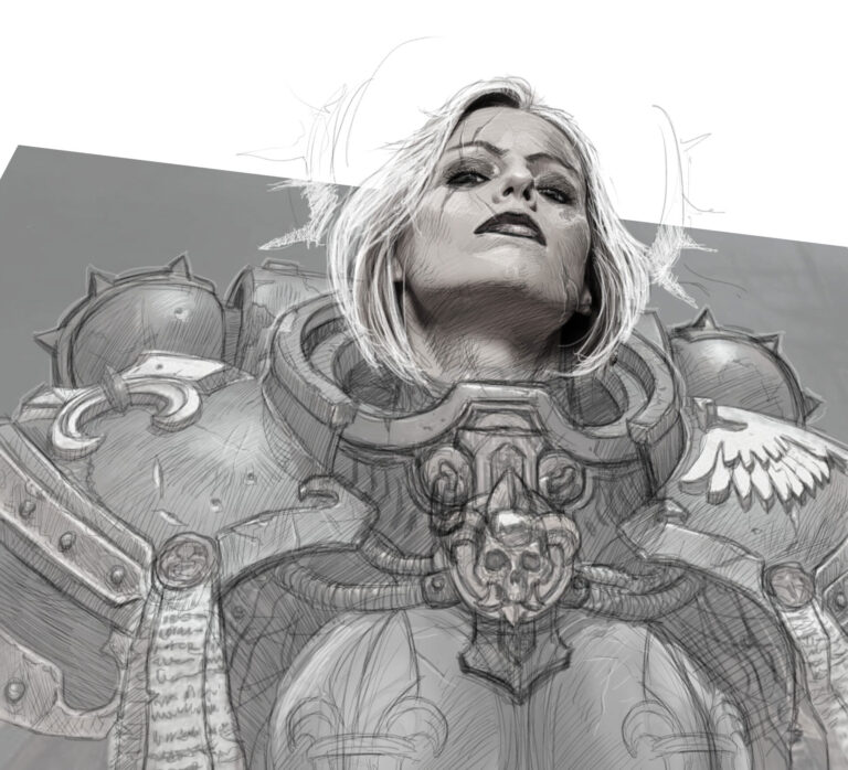 Battle Sister Bust by Paul Chapman 