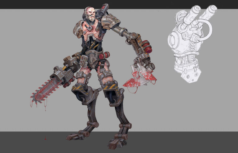 Combat Servitor by Rayph Beisner 