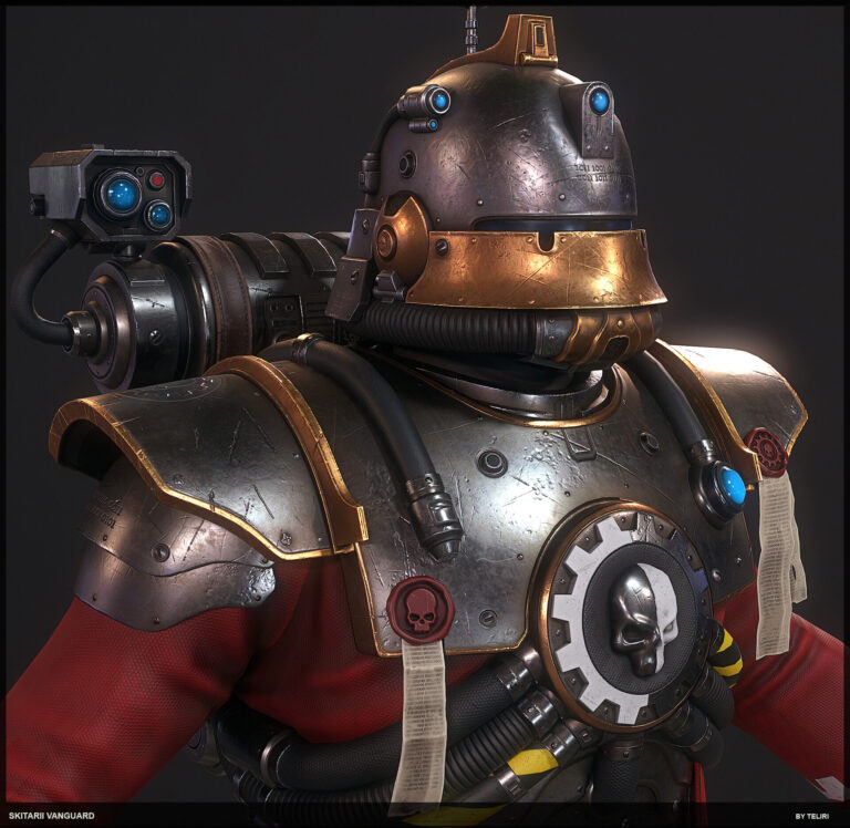 Skitarii Vanguard Portrait by Andrew Mezentsew 