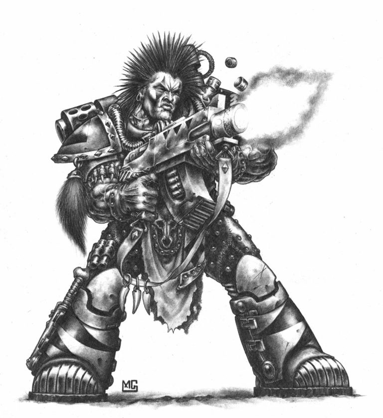 Space Wolves Scout by Mark Gibbons Space Wolves Scout by Mark Gibbons