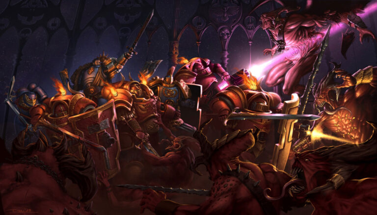 Ultramarines vs Chaos Daemons by Daniel Rosa Tauroni Ultramarines vs Chaos Daemons by Daniel Rosa Tauroni