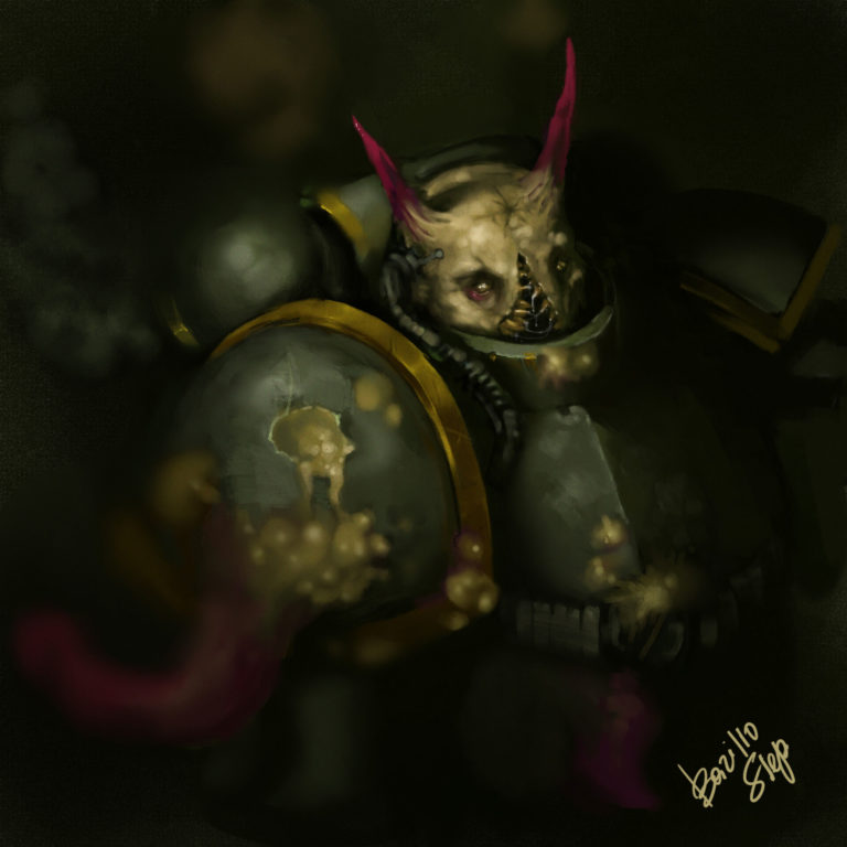 Plague Marine by Konstantin Gorelov 