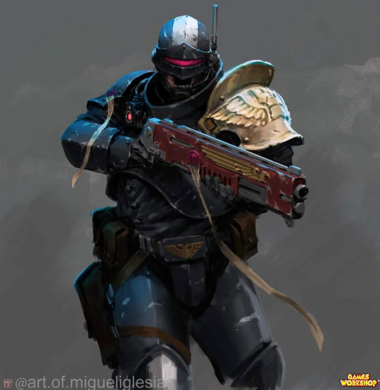 Adeptus Arbites by Miguel Iglesias 