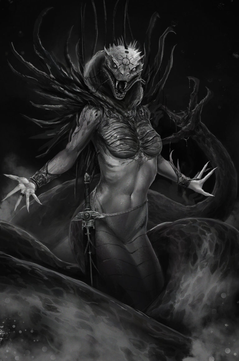 Apostat, The Infernal Serpent by Serdjek Sholohovshek 
