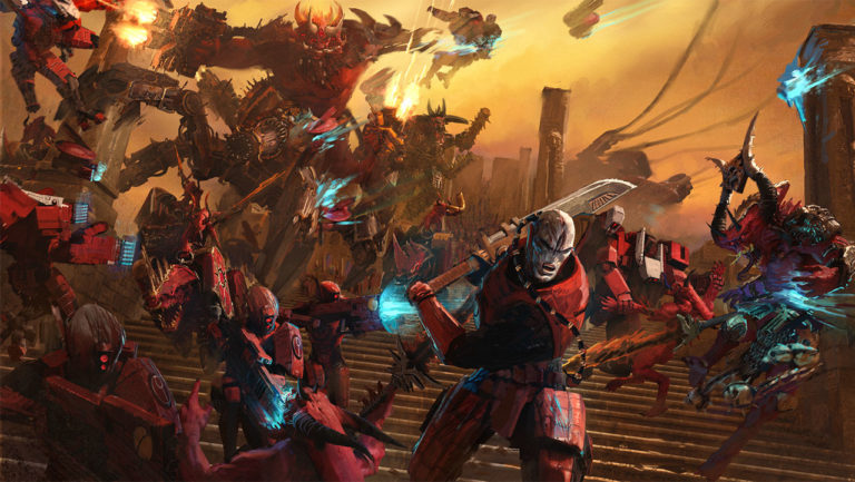 Farsight vs Khorne by Thibault Ollier 